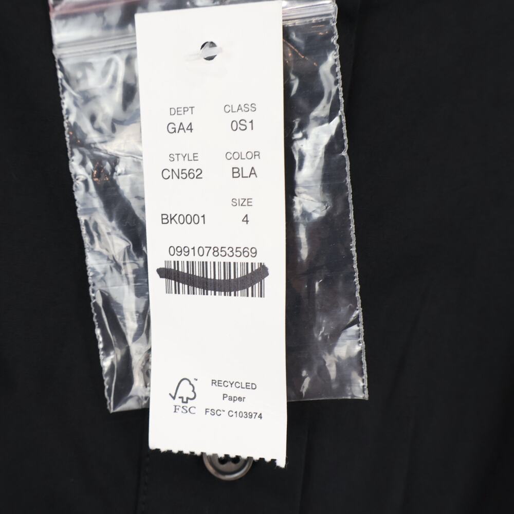 J.Crew Wren Mini Shirt Dress Cotton Blend Poplin Black Size 4 NWT - Picture 5 of 9